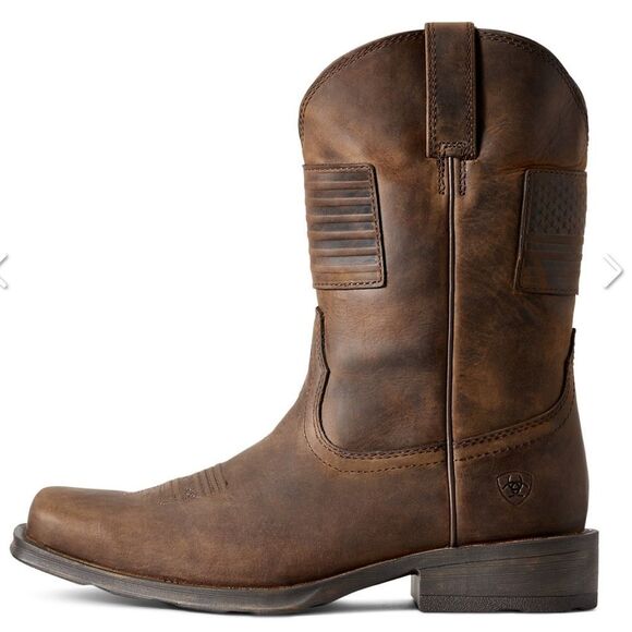 Ariat Men's Rambler Patriot Cowboy Boots - Distressed Brown
NEW in Box - Picture 6 of 14